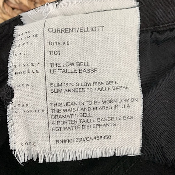 Current/Elliot Low Rise Bell Flare Jean - Picture 13 of 16